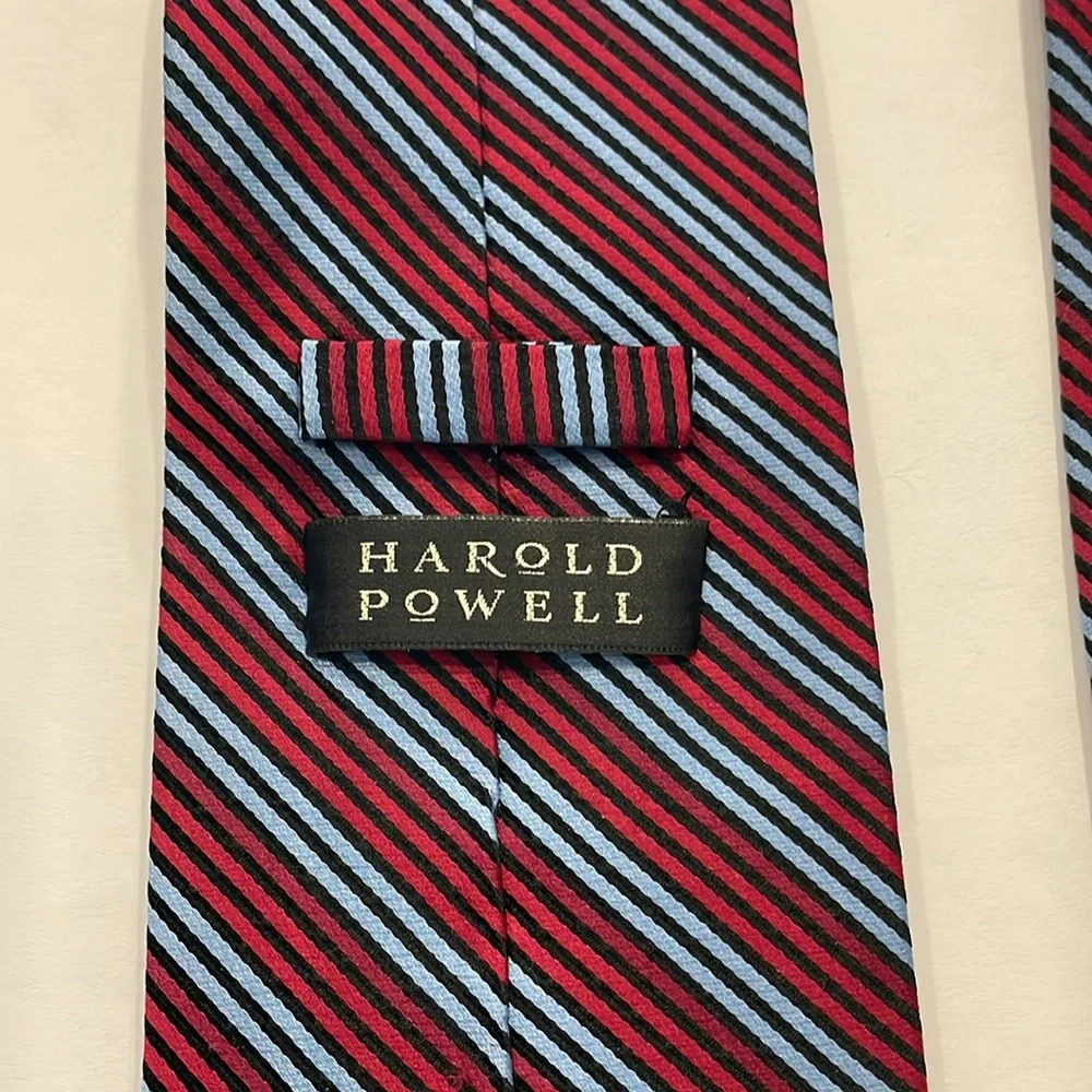 Harold‎ Powell Silk Repp Mens Tie Career Business